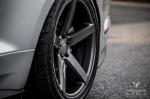 Ford Mustang GT Silver on Vossen Wheels (CV3R) 2017 года